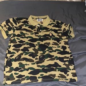 Men’s bathing ape polo camouflage